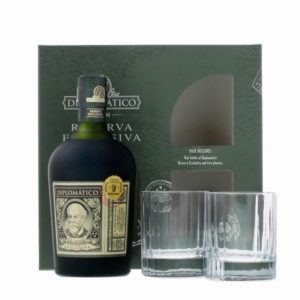 DIPLOMATICO Exclusiva Gran Reserva 12 Years Old Fashioned Set