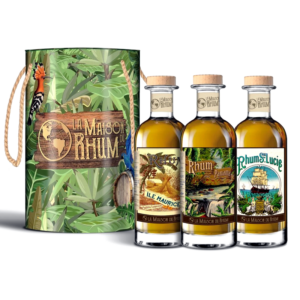 LA MAISON DU RHUM Set Mini Bucket - Mauritius 2012, Ste. Lucie 2015, Panama 2010 3x20cl