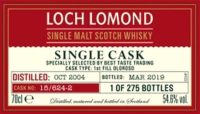 LOCH LOMOND 2004 2019 Sherry Single Cask 1st Fill