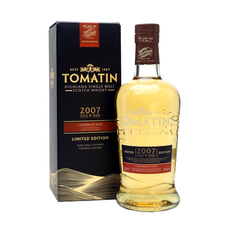 TOMATIN 2007 9 Years Caribbean Rum Cask