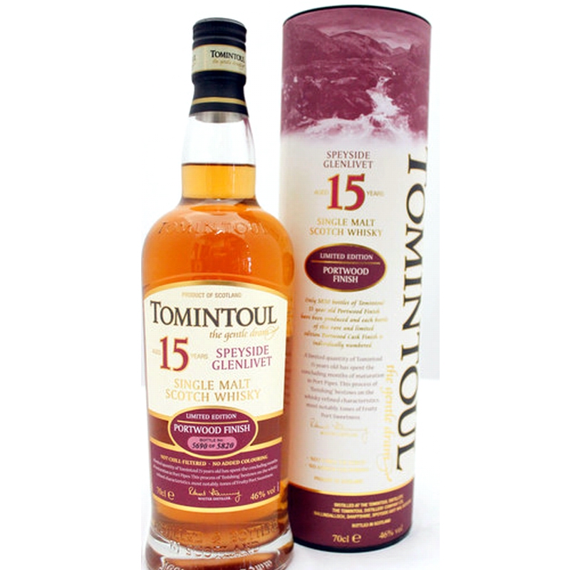 TOMINTOUL 15 Years Portwood Finish